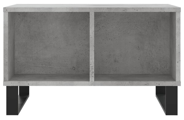 Betonszürke szerelt fa dohányzóasztal 60 x 50 x 36,5 cm