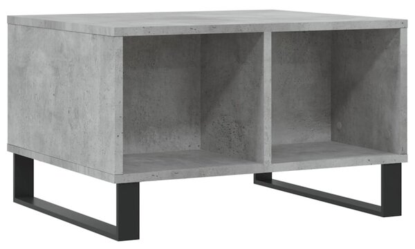 Betonszürke szerelt fa dohányzóasztal 60 x 50 x 36,5 cm