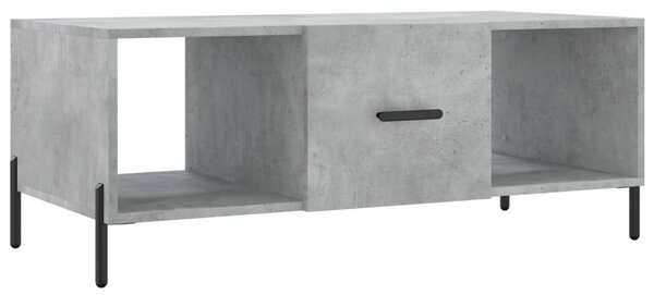 Betonszürke szerelt fa dohányzóasztal 102 x 50 x 40 cm