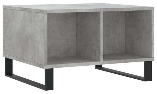 Betonszürke szerelt fa dohányzóasztal 60 x 50 x 36,5 cm