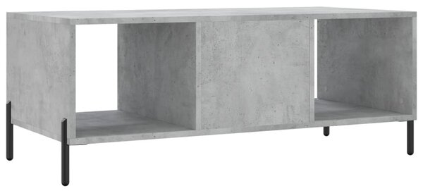 Betonszürke szerelt fa dohányzóasztal 102 x 50 x 40 cm