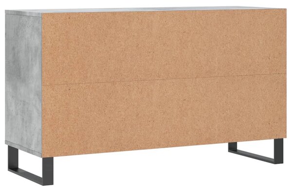 Betonszürke szerelt fa cipőszekrény 102x36x60 cm