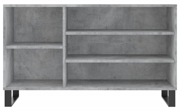Betonszürke szerelt fa cipőszekrény 102x36x60 cm