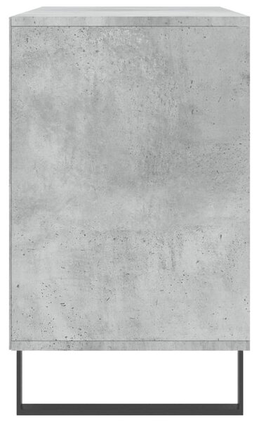 Betonszürke szerelt fa cipőszekrény 102x36x60 cm