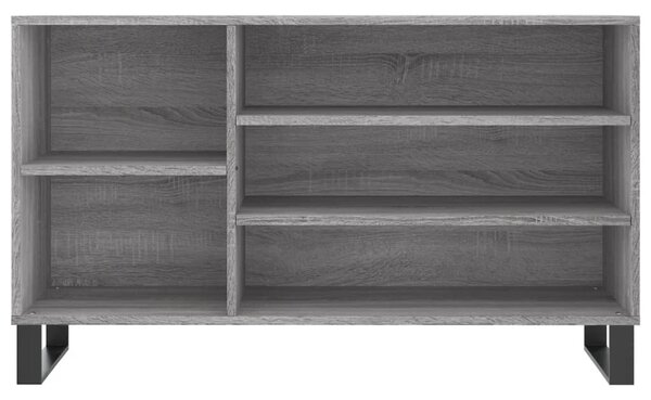 Szürke sonoma színű szerelt fa cipősszekrény 102x36x60 cm