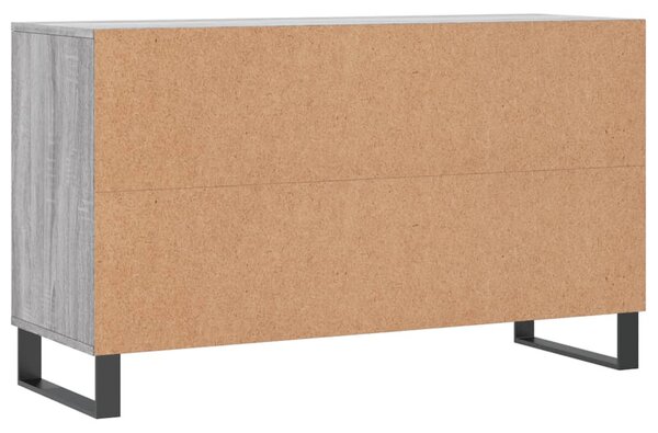 Szürke sonoma színű szerelt fa cipősszekrény 102x36x60 cm
