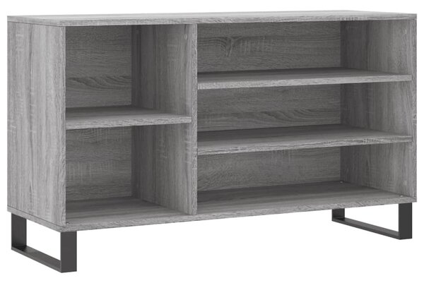 Szürke sonoma színű szerelt fa cipősszekrény 102x36x60 cm