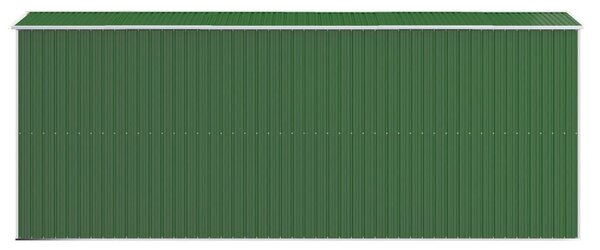 Zöld horganyzott acél kerti fészer 192x523x223 cm