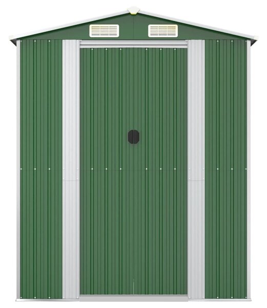 Zöld horganyzott acél kerti fészer 192x689x223 cm