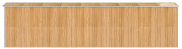 Világosbarna horganyzott acél kerti fészer 192x772x223 cm