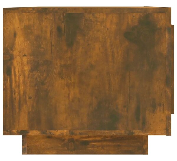 Füstös tölgy színű szerelt fa dohányzóasztal 102 x 50 x 45 cm