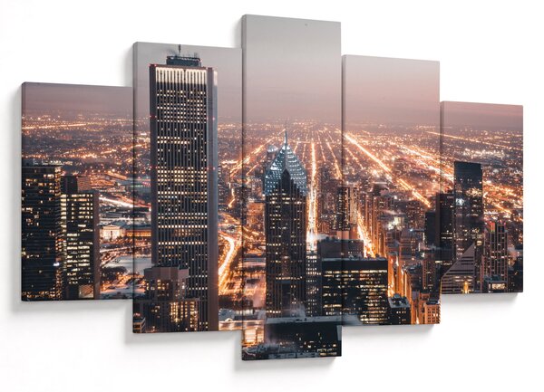 Fényes metropolisz képe (150x105 cm)