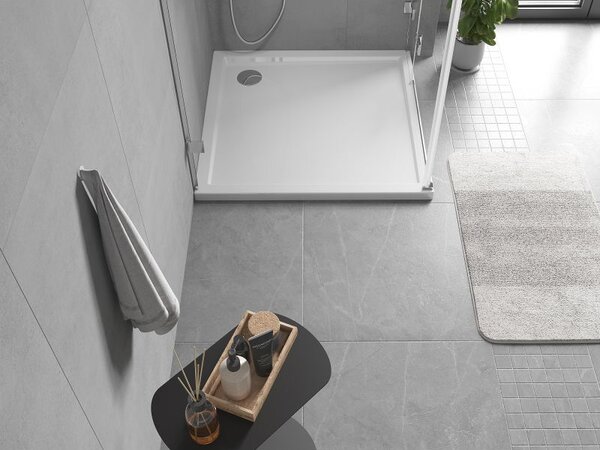 Mexen Flow szögletes zuhanytálca slim 70 x 70 cm, fehér fényes - 46S107070