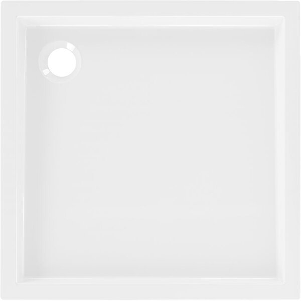 Mexen Flow+ négyzet alakú zuhanytálca 70 x 70 cm, fényes fehér - 46S107070H