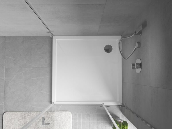 Mexen Flow szögletes zuhanytálca slim 70 x 70 cm, fehér fényes - 46S107070