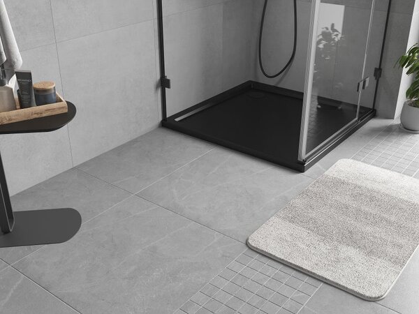 Mexen Flow slim négyzet alakú zuhanytálca 70 x 70 cm, fekete matt - 46S707070