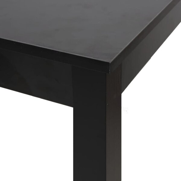 Fekete MDF bárasztal 115 x 55 x 107 cm
