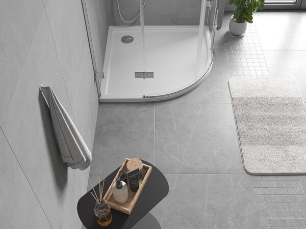 Mexen Flow félköríves slim zuhanytálca 80 x 80 cm, fehér fényes - 46Q108080