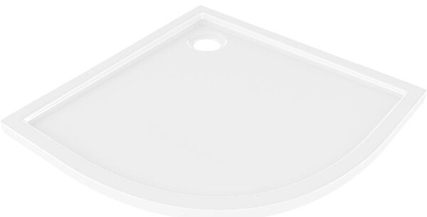 Mexen Flow félköríves slim zuhanytálca 80 x 80 cm, fehér fényes - 46Q108080