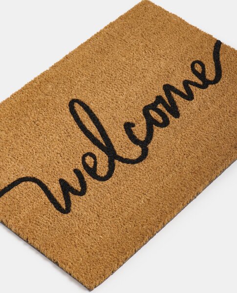 Sinsay - Lábtörlő Welcome felirattal - krémszínű