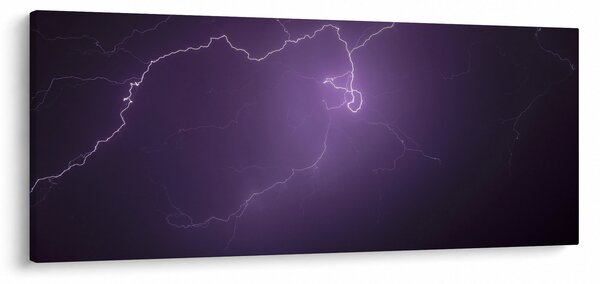 Villámzó égbolt képe (120x50 cm)