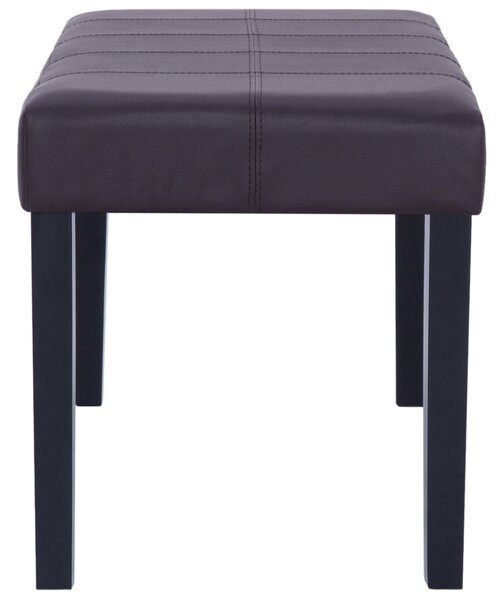 Barna műbőr pad 106 cm