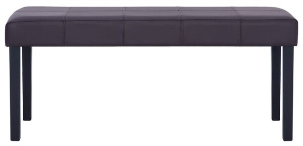 Barna műbőr pad 106 cm