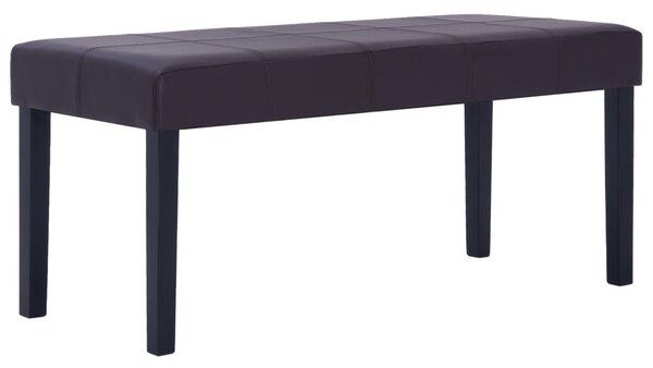 Barna műbőr pad 106 cm