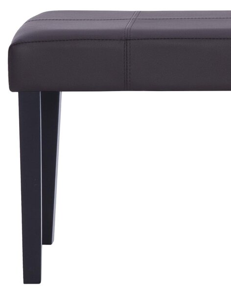 Barna műbőr pad 106 cm