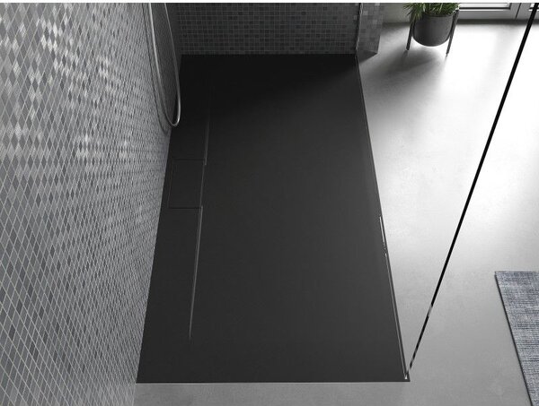Mexen Egon téglalap alakú SMC zuhanytálca 200 x 80 cm, fekete - 4R708020