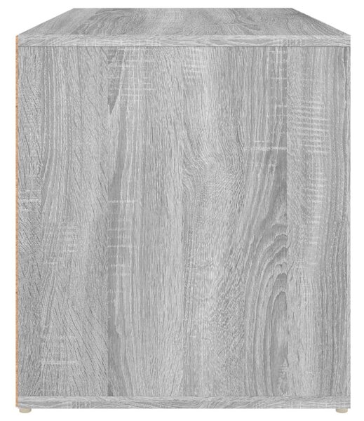 Szürke sonoma színű szerelt fa előszobapad 80 x 40 x 45 cm
