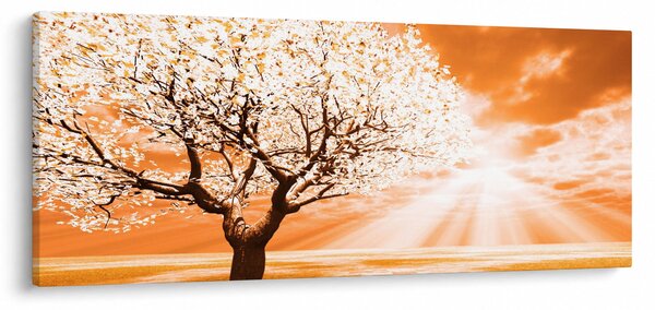 Narancssárga fa képe (120x50 cm)