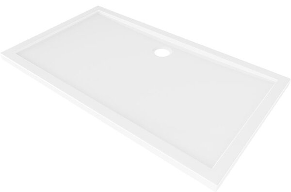 Mexen Flow téglalap alakú slim zuhanytálca 150 x 70 cm, fehér fényes - 46R107015