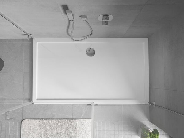 Mexen Flow téglalap alakú slim zuhanytálca 150 x 70 cm, fehér fényes - 46R107015