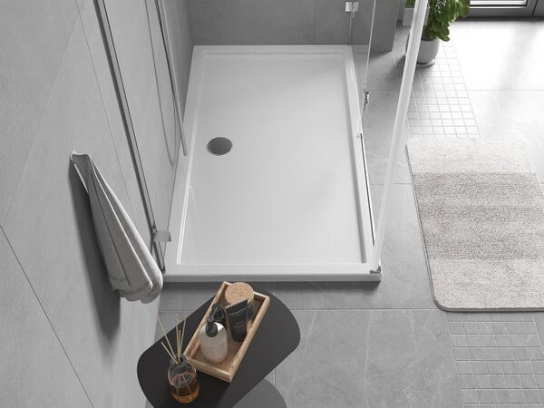 Mexen Flow téglalap alakú slim zuhanytálca 150 x 70 cm, fehér fényes - 46R107015