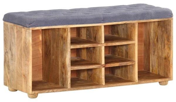 Tömör mangófa előszobai pad 100 x 35 x 47 cm