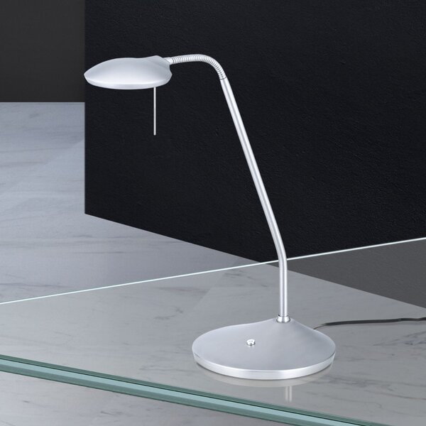 COBRA modern CCT LED asztali lámpa , matt nikkel, 600lm