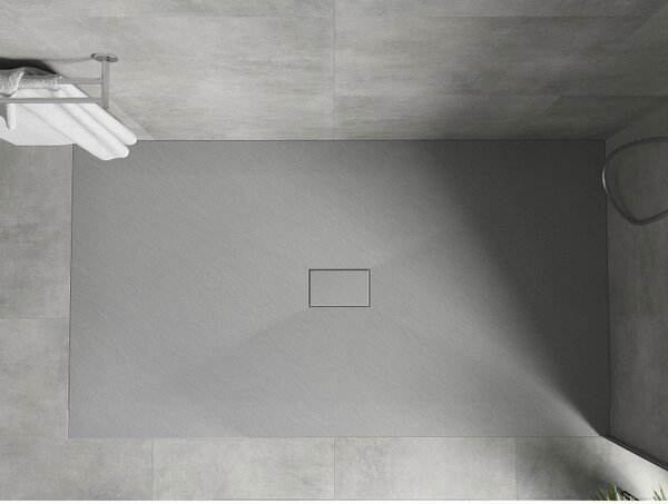 Mexen Hugo téglalap alakú zuhanytálca SMC 200 x 100 cm, szürke - 42611020
