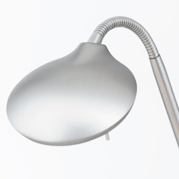 COBRA modern CCT LED asztali lámpa , matt nikkel, 600lm