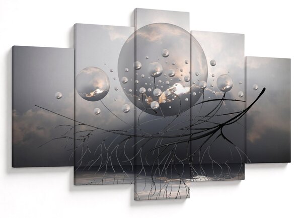 Absztrakt gömbök képe (150x105 cm)