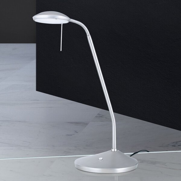 COBRA modern CCT LED asztali lámpa , matt nikkel, 600lm