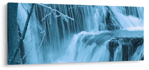 Kép - jeges vízesések (120x50 cm)