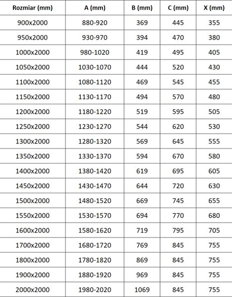 Mexen Exo, nyitható tolóajtó 130x200 cm, 6mm átlátszó üveg, króm profil, 8151-130-000-01-00