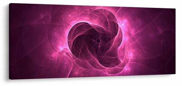 Modern rózsaszín absztrakció képe (120x50 cm)