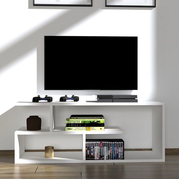 TV-szekrény, Waldo, Fehér, 100x29,5x40 cm