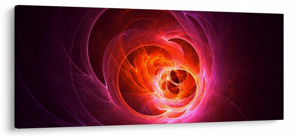 Modern rózsaszín absztrakció képe (120x50 cm)