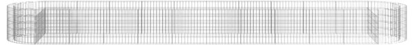 Horganyzott vas gabion magaságyás 600x100x50 cm