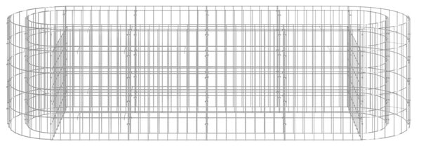 Horganyzott vas gabion magaságyás 190 x 50 x 50 cm