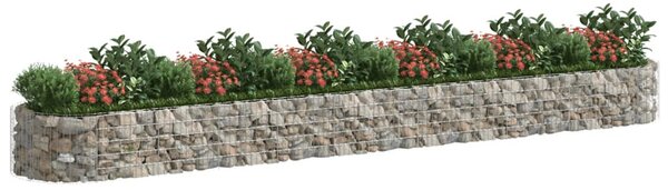 Horganyzott vas gabion magaságyás 600x100x50 cm