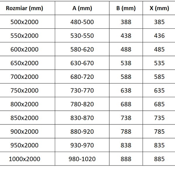 Mexen Exo, 50 cm-es nyíló zuhanyajtó, átlátszó üveg, arany profil, 817-050-000-50-00